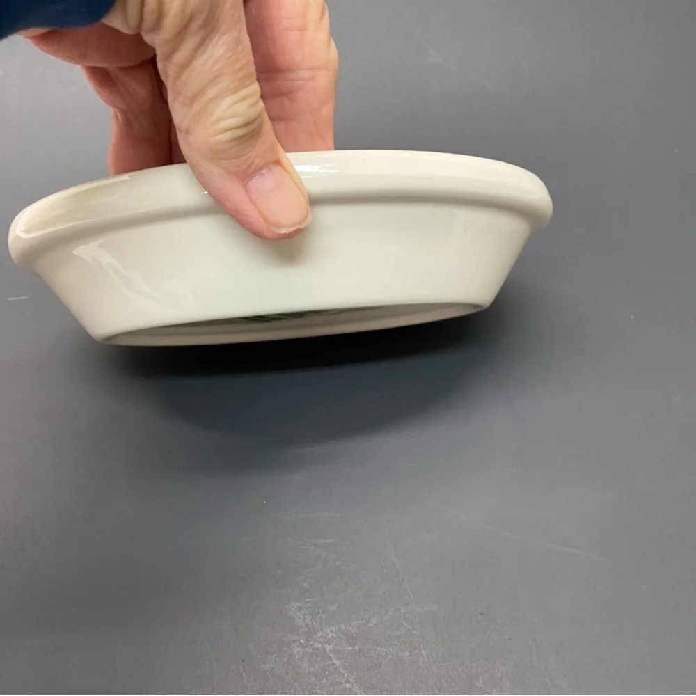 Vintage Brighton Restaurant Ware Oval Stoneware Side Dish Trinket 6.5 in. Soap